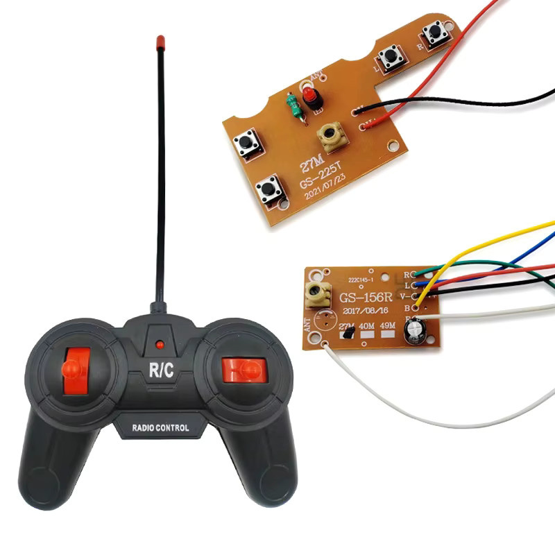 ZTOYL RC Sender- und Empfängerplatine mit Antenne, 4-Kanal, 27MHz - Bild 2