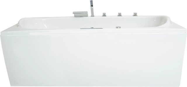 Basera Indoor Whirlpool Badewanne Palau Classic in Hochglanz Weiß, B/T: 180 x 80 cm - Bild 1
