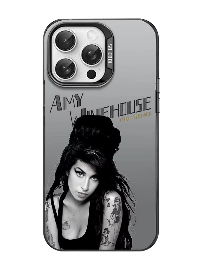 Amy Winehouse Handyhülle für iPhone 17 16 15 14 13 12 11 Pro Max Air Matte Laser Aurora stoßfeste Funda in Weiß und Multicolour - Bild 4