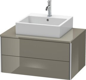 Duravit Waschtischunterschrank XSquare wandhängend mit 2 Schubladen, Breite: 80 cm, Tiefe: 54,8 cm, Höhe: 40 cm - Bild 1