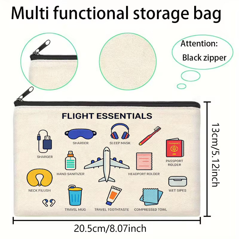 Vielseitiges 3-in-1 Reisetaschen-Set bestehend aus Reisetasche, Make-up-Tasche und Federmäppchen zur praktischen Aufbewahrung auf Reisen - Bild 2