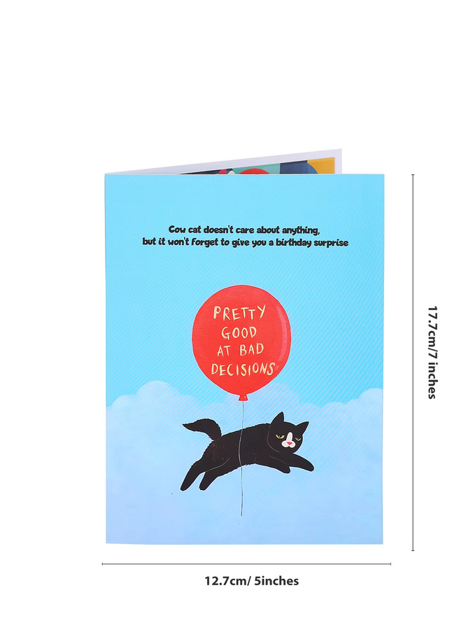 Opjoys 3D-Pop-up-Kawaii-Katzen-Grußkarte aus Papier in Mehrfarbig - Bild 2