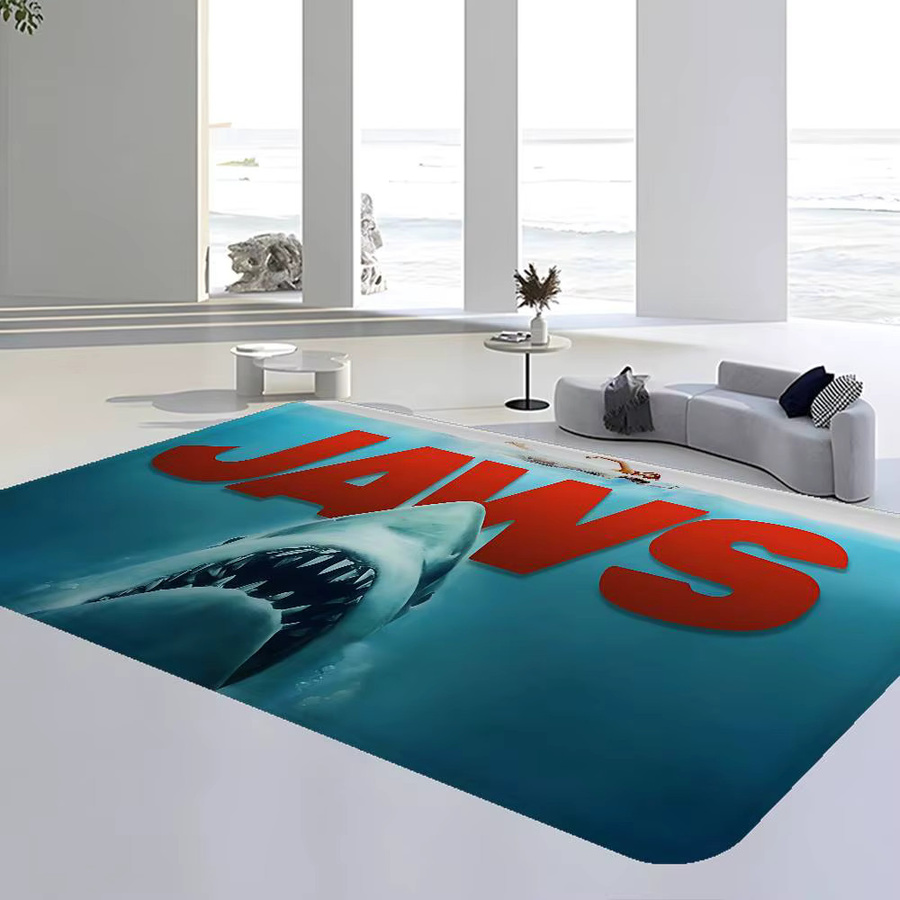 Rutschfeste J-JAWS Küchenmatte mit abstraktem Design in Blau für Küche, Wohnzimmer oder Balkon - Bild 3