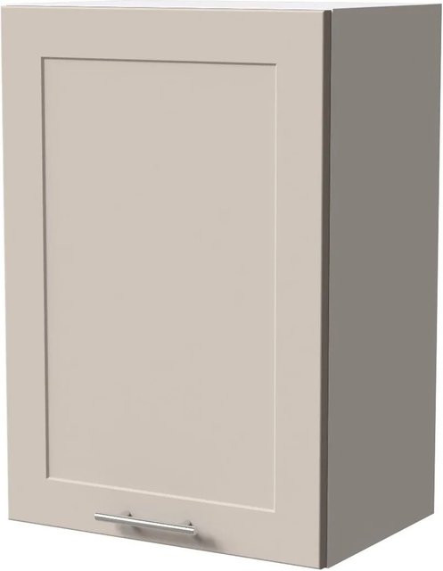 Feldmann-Wohnen Hängeschrank Oslo W2 Küchenschrank Weiß und Kaschmir Matt mit Soft-Close-Türen, B/T/H: 50 x 32,5 x 72 cm - Bild 1
