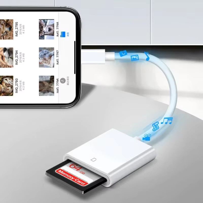 Apple USB-C SD-Kartenleser für iPhone und iPad in Weiß - Bild 3