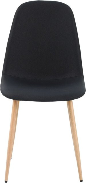 Albatros Esszimmerstühle FANO 4er Set Schwarz mit Strukturstoff-Bezug und Metall-Gestell im Vintage Design - Bild 1