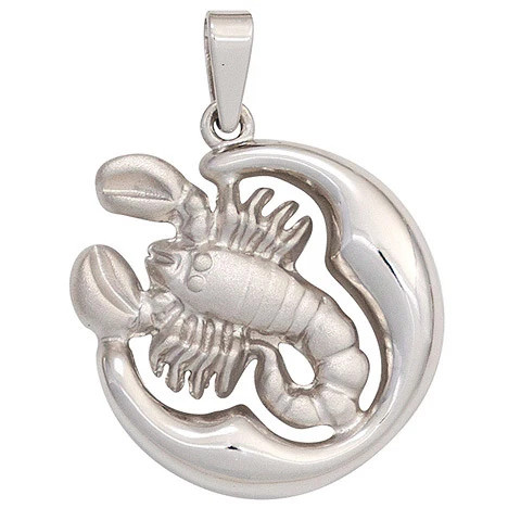 Colfem Anhänger Sternzeichen Skorpion, 925 Sterling Silber, matt, Unisex - Bild 1