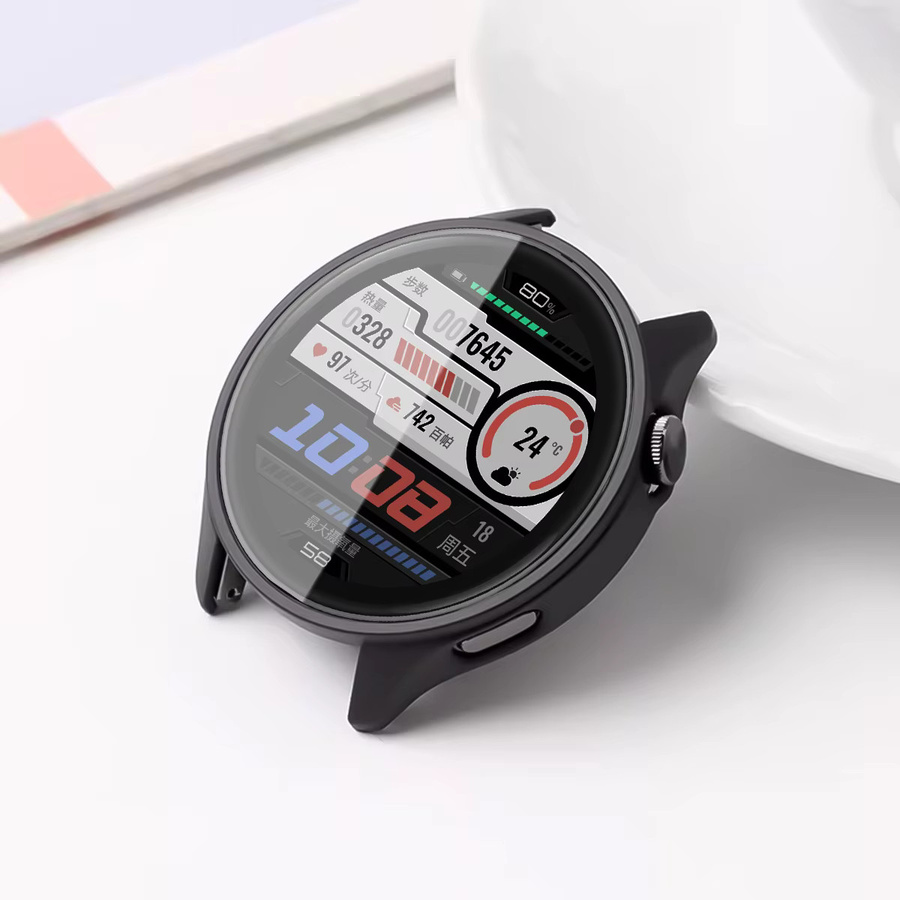 CAOWTAN Schutzhülle für Huawei Watch GT Runner 2, Schwarz - Bild 3