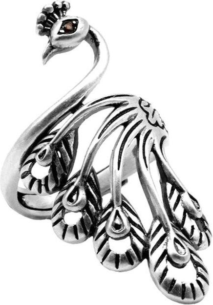 Allbestart Ring Pfau, Aluminiumlegierung, gray, Damen - Bild 1