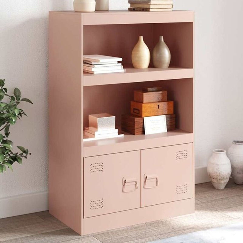 Vidaxl Sideboard aus Stahl in Rosa im Industrial Design, B/T/H: 67 x 39 x 107 cm - Bild 1