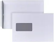 POSTHORN Versandtasche DIN C5 weiß selbstklebend aus Papier 500er Packung - Bild 1