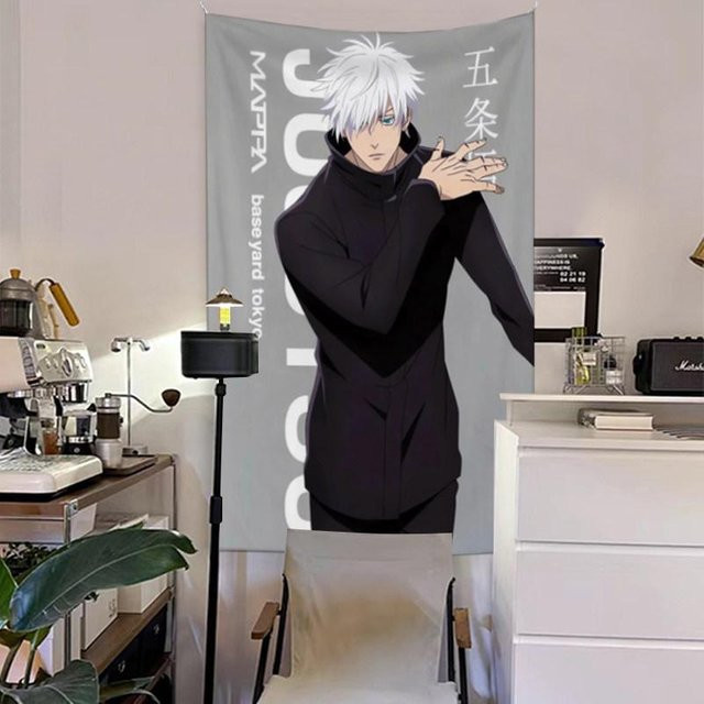 Japanischer Anime Gojo Satoru Wandteppich von JMG Household Supplies, Mehrfarbig, Breite: 40 cm, Höhe: 60 cm - Bild 1