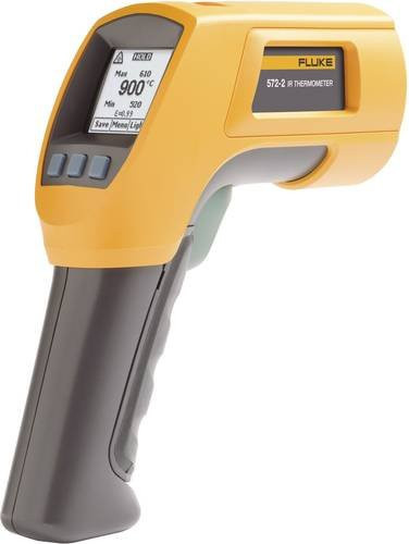Fluke 572-2 Infrarot-Thermometer mit Kontaktmessung in Gelb, Optik 60:1, Messbereich -30 bis +900°C - Bild 1