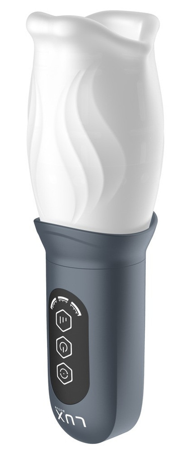 LUX active First Class Rotating Masturbator Cup in Blau und Weiß - Bild 3