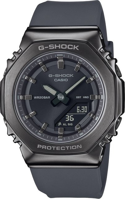 Casio G-Shock Armbanduhr, Analog-Digital, Quarz, Edelstahl, 40 mm, Damen - Bild 1