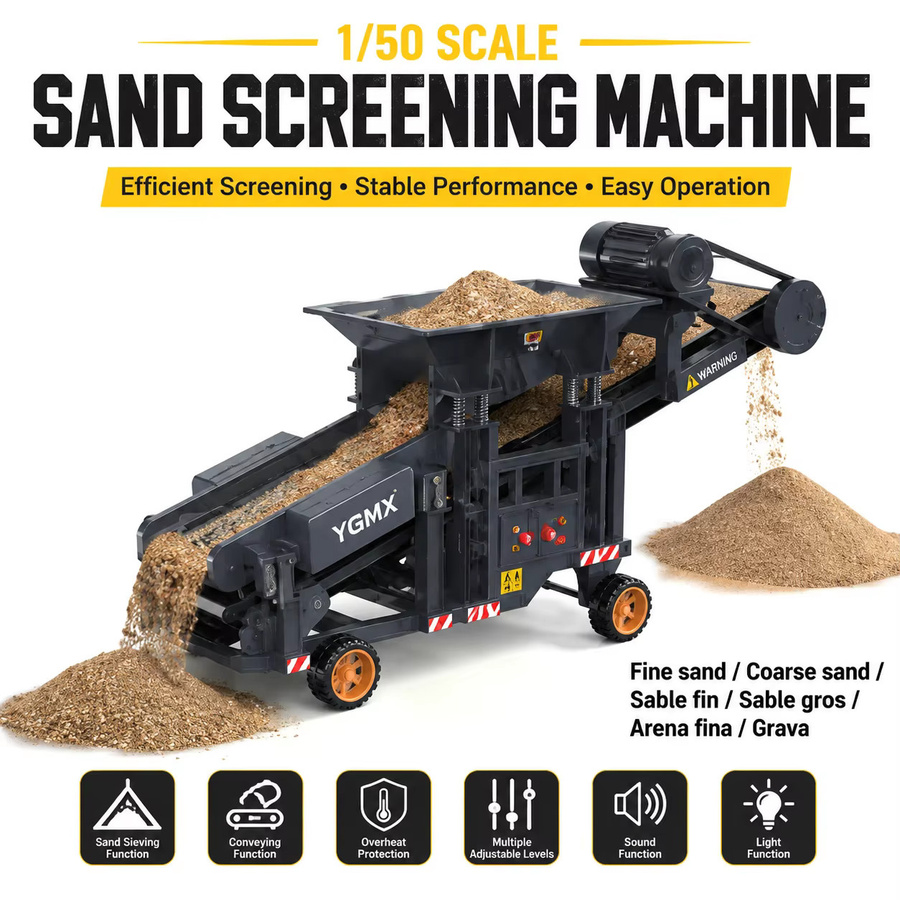 JIKEFUN YG180 RC Sandsiebmaschine, ferngesteuert, 1:50, mit Licht und Sound, ab 14 Jahren - Bild 3