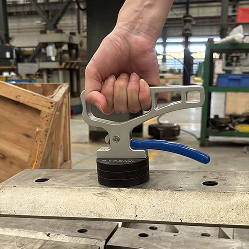 LUOZHIRAN Heavy Duty Magnetischer Pickup Saugnapf für Stahlplatten und Eisenform, Hebemagnet für Laser Schneidefeeder - Bild 2