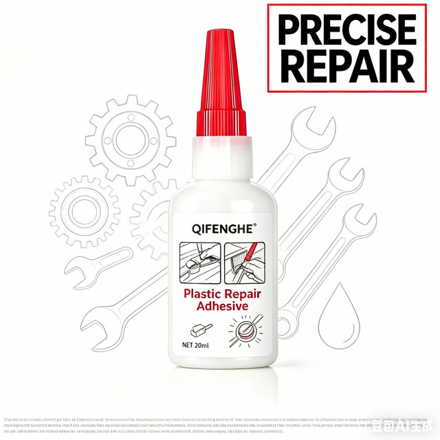 QIFENGHE Superstarker Kunststoff-Reparaturkleber in Weiß, 20 ml wasserfester Sofortkleber für Holz, Metall und DIY-Reparaturen - Bild 1