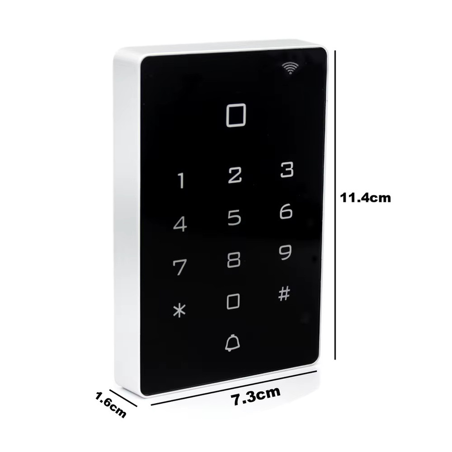 LUCKING DOOR WLAN-App Touch-Zutrittskontroll-Tastenfeld mit RFID 125kHz Kartenleser, Wasserdichtes Wiegand 26 Terminal für 2000 Benutzer - Bild 2