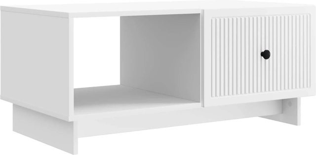 vidaXL Couchtisch in Weiß im Vintage-Style aus Holzwerkstoff, B/T/H: 90 x 50 x 40 cm - Bild 1
