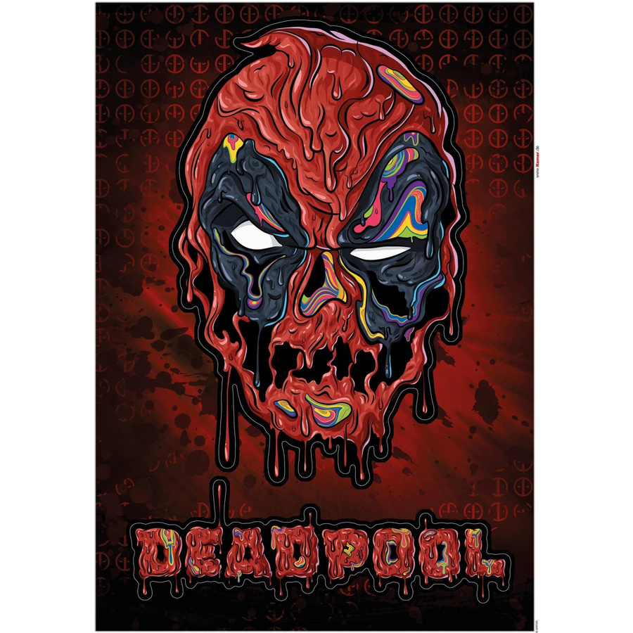 Komar Deko-Sticker Deadpool Meltpool, Mehrfarbig, Breite: 50 cm, Höhe: 70 cm - Bild 2