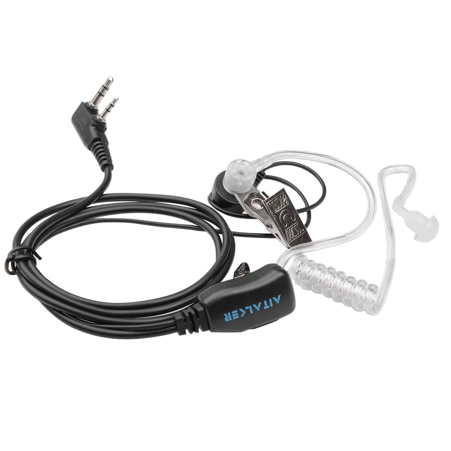 Quansheng UVK58 Air Acoustic Tube Headset in Schwarz für Baofeng Radio Walkie Talkie mit K-Port, PTT und Mikrofon für UV-5R und 888s - Bild 2