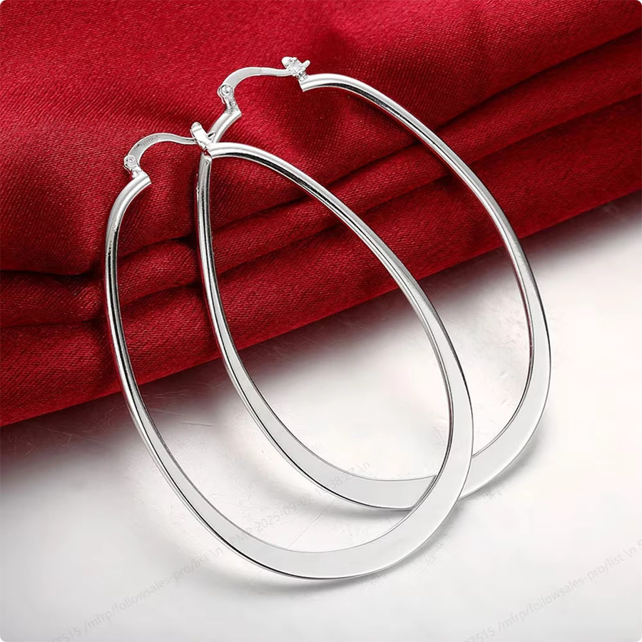 DOTEFFIL Ohrringe 925 Silber, 45 mm, Damen - Bild 5