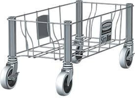 Rubbermaid Transportroller aus Edelstahl in Silber für Slim Jim Container - Bild 1