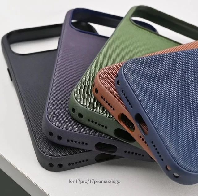 Apple MagSafe Gewebte Hülle für iPhone 17 Pro Max in Blau mit KI-Kamera-Taste und Fallschutz - Bild 1