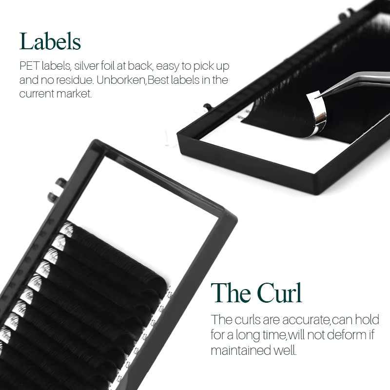 H&L SINCE 1990 Einzelwimpern, pure black, 20 Reihen - Bild 2