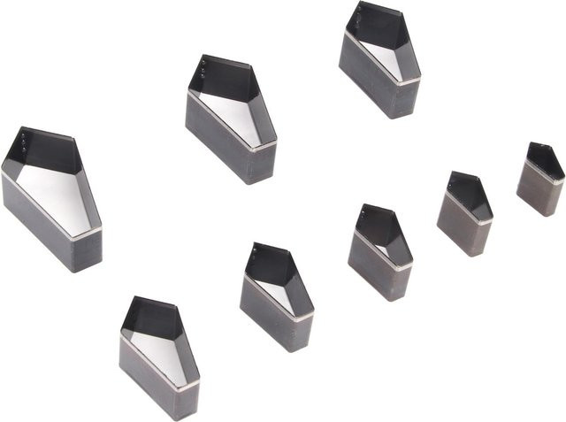 GoolRC Leder Stanzform Set aus Carbonstahl, 8 Stück Hohlstanzwerkzeug in Schwarz und Silber - Bild 1