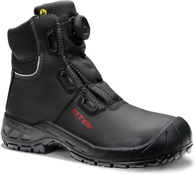 Elten Sicherheitsstiefel Laurenzo Boa Mid ESD S3 aus Rindleder in Schwarz, Größe 38 - Bild 1