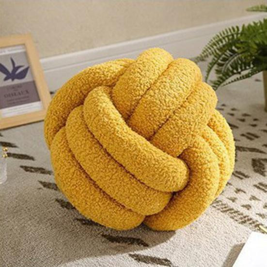 NOHS Cushions Dekofreundliches Kugel-Sofakissen aus Plüsch in Hellblau - Bild 1