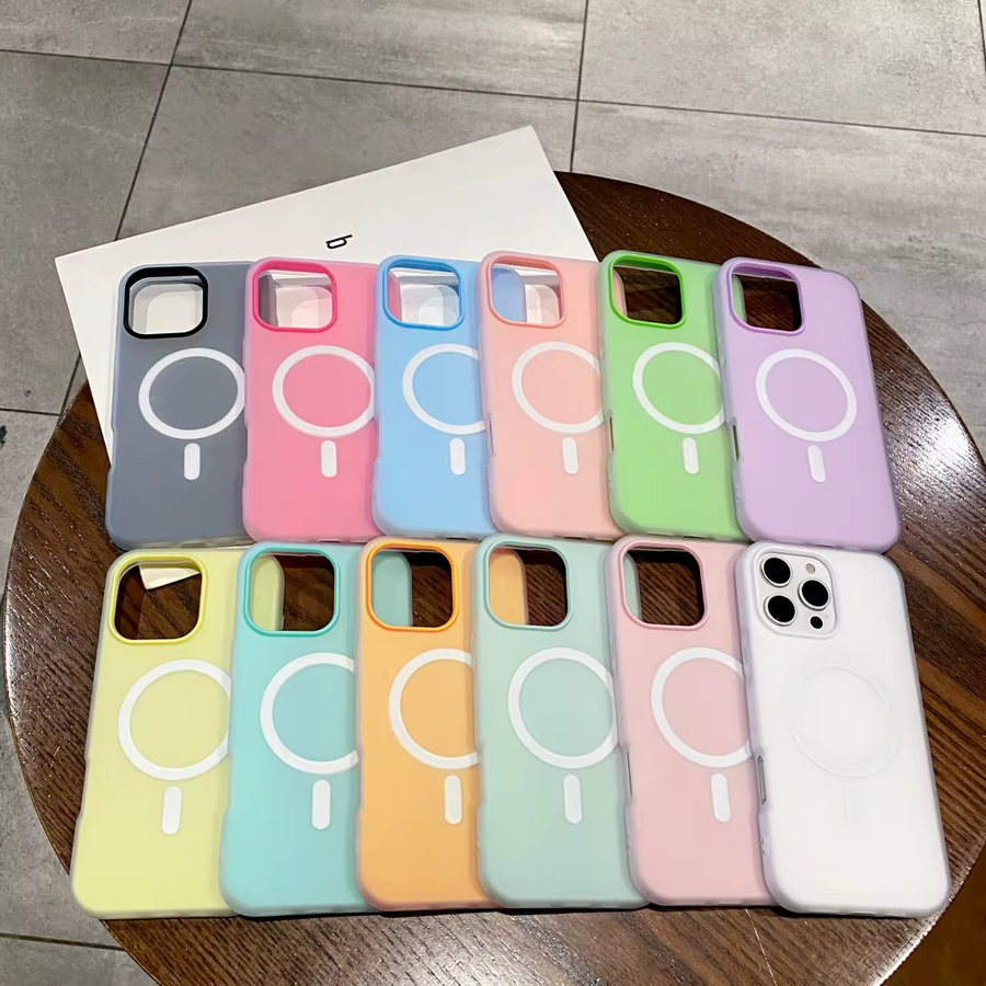 2-in-1 Gelee-Magnethülle für Apple iPhone 11 bis 17 Pro Max Air Plus, stoßfeste Schutzhülle mit kabellosem Laden, Farbe: Weiß - Bild 4
