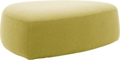 Leyform GOGO Pouf oval mit Stoffbezug in Gelb, B: 124 cm, T: 109 cm, H: 44 cm - Bild 1