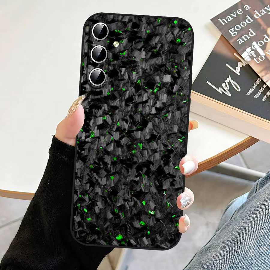 Geschmiedete Carbon-Handyhülle für Samsung Galaxy S21 S22 S23 S24 S25 S26 Ultra FE Plus 5G A52S Soft Cover in Schwarz - Bild 3