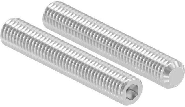 FeNau Gewindestift aus Edelstahl A2-70 mit Innensechskant und Kegelkuppe DIN 913, Farbe: Silber, M8 x 50 mm - Bild 1