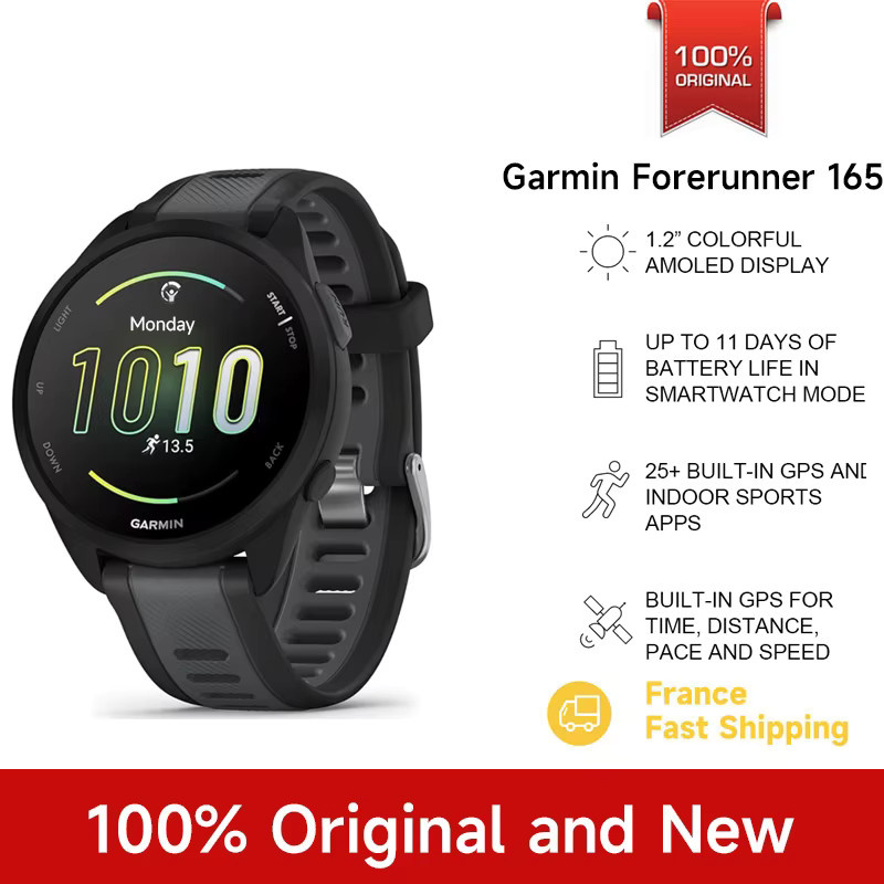 Garmin Forerunner 165 Laufuhr in Schwarz mit Blutsauerstoffsensor und Schrittzählung - Bild 5