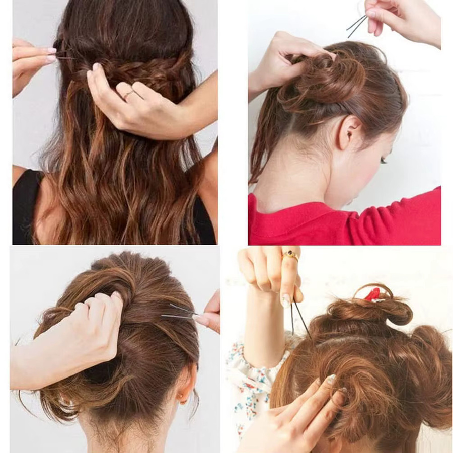 Haarspangen-Set Bobby Pins, 100 Stück, Damen und Mädchen, mit Aufbewahrungsbox - Bild 2