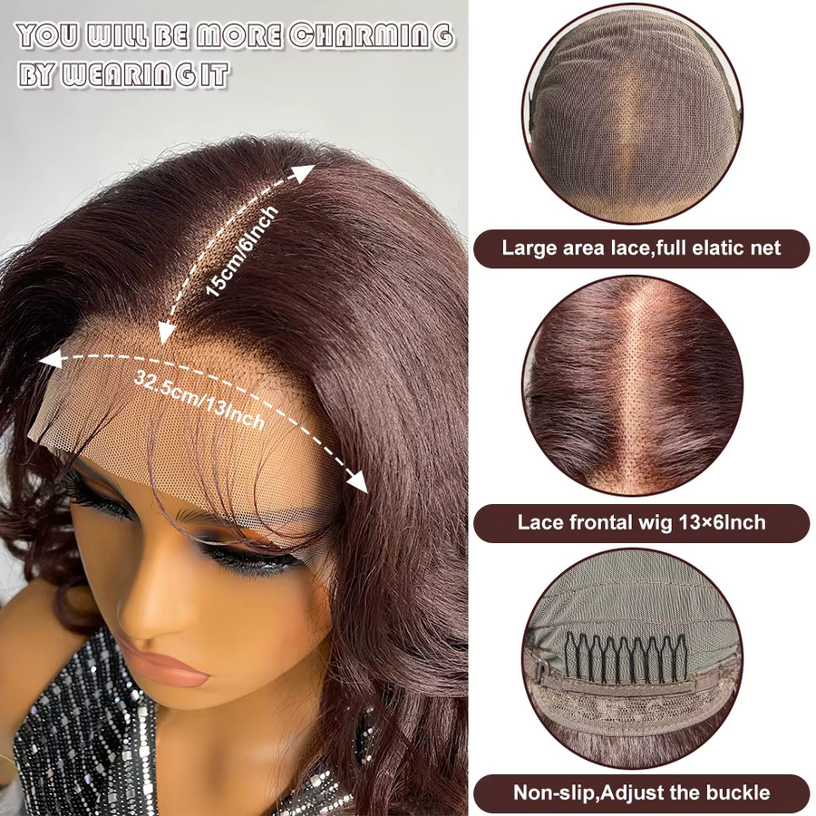 Latisha Synthetische Lace-Front-Perücke, lockig, mit Pony, Damen - Bild 2