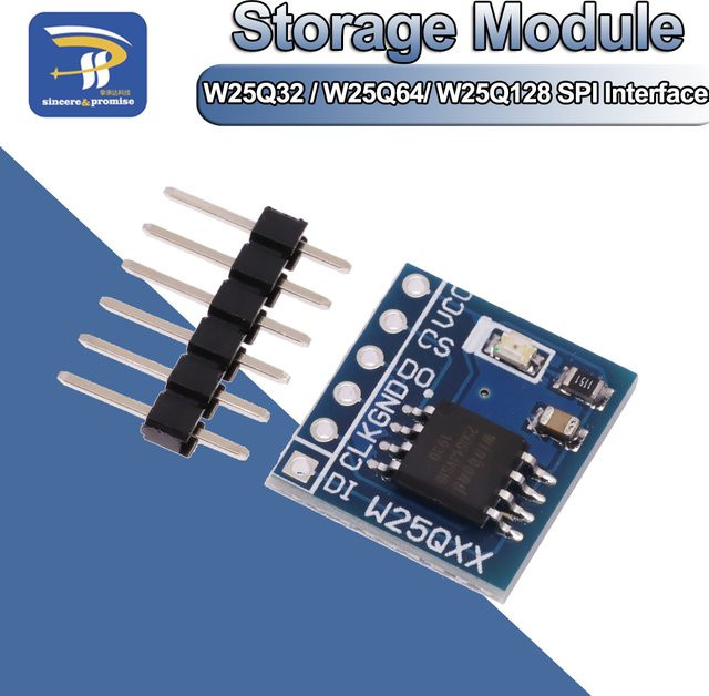 SPI Flash Nor-Speichermodul W25q32 W25q64 W25q128 8 MB mit SPI-Schnittstelle in Blau für STM32 - Bild 1