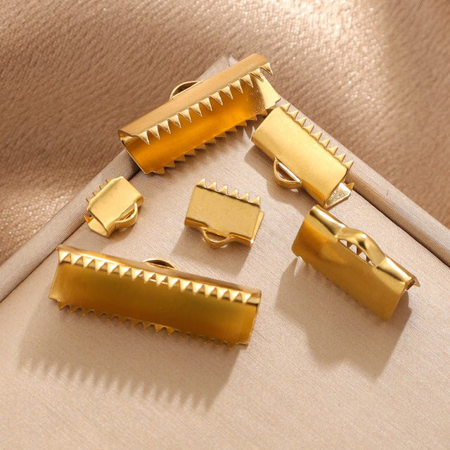 Aiovlo Verschluss Clips, Edelstahl, Gold Farbe, 20 Stück - Bild 1