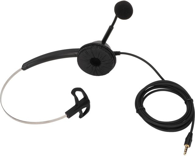 DIYelecs H360-3.5 Business-Headset mit Geräuschunterdrückung und 3,5-mm-Klinkenanschluss in Schwarz - Bild 1