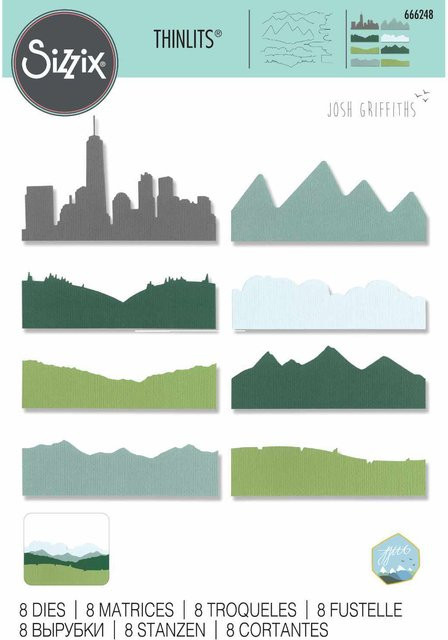 Sizzix Thinlits Die Set Skyline Silhouettes by Josh in Multicolour - Bild 1