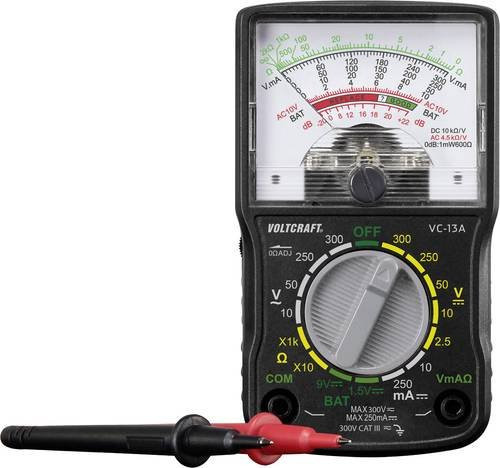 Voltcraft VC-13A Analog-Multimeter CAT III 300V in Schwarz - Bild 1
