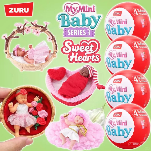 ZURU My Mini Baby 5 Surprise Sweet Hearts, Sammelbare Mini-Puppe, ab 8 Jahren - Bild 1