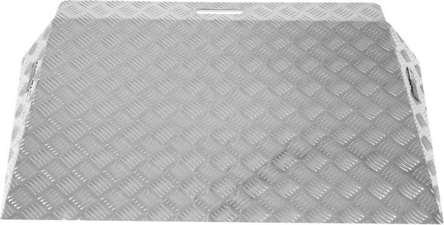 TRUTZHOLM Türschwellenrampe aus Aluminium in Silber/Grau, Höhe: 11 cm, Breite: 60 cm, Traglast: 250 kg - Bild 1