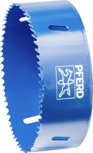 PFERD Bi-Metall Lochsäge in Blau für Stahl, Edelstahl, Blech und Holz mit einem Durchmesser von 121 mm und einer Schnitttiefe von 31 mm - Bild 1