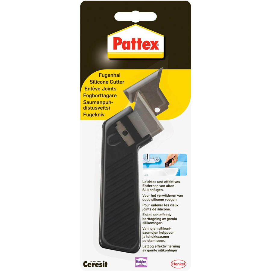 Pattex Fugenhai Fugenschaber mit Ersatzklinge in Schwarz - Bild 2