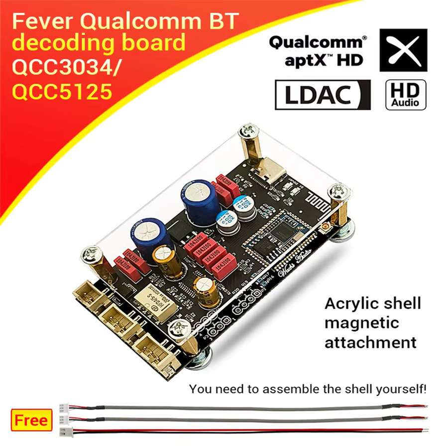 Qualcomm QCC5125 QCC3034 Bluetooth 5.1 Dekodierungsplatine mit APTX und LDAC Unterstützung - Bild 3